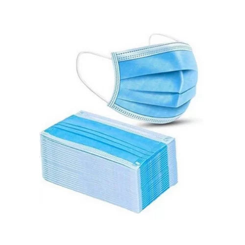 3 ply Disposable blue masks (Box of 50) – Health & Safety Shopping