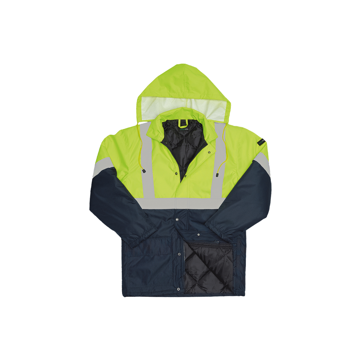 Hi-Vis Two Tone Freezer Jacket - Javlin – Health & Safety Shopping