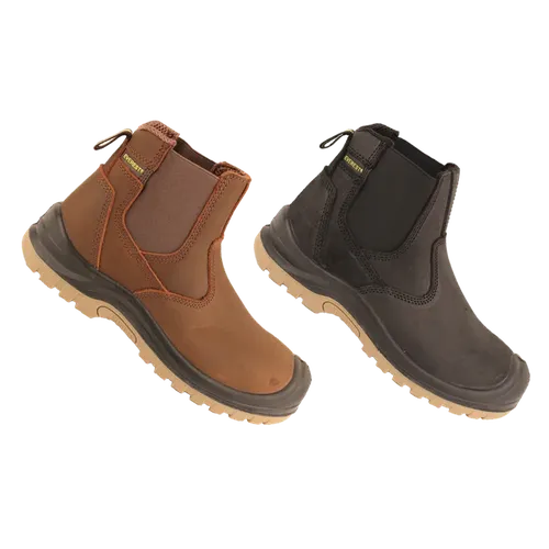 Everest Craftsman Chelsea Steel Toe Safety Boot – Crazy Horse