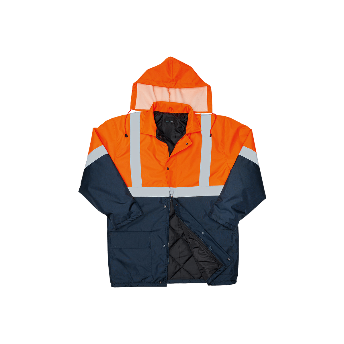 Hi-Vis Two Tone Freezer Jacket - Javlin – Health & Safety Shopping