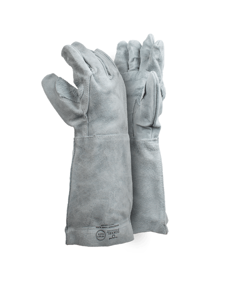 Premium Chrome Leather Gloves – 20cm Cuff