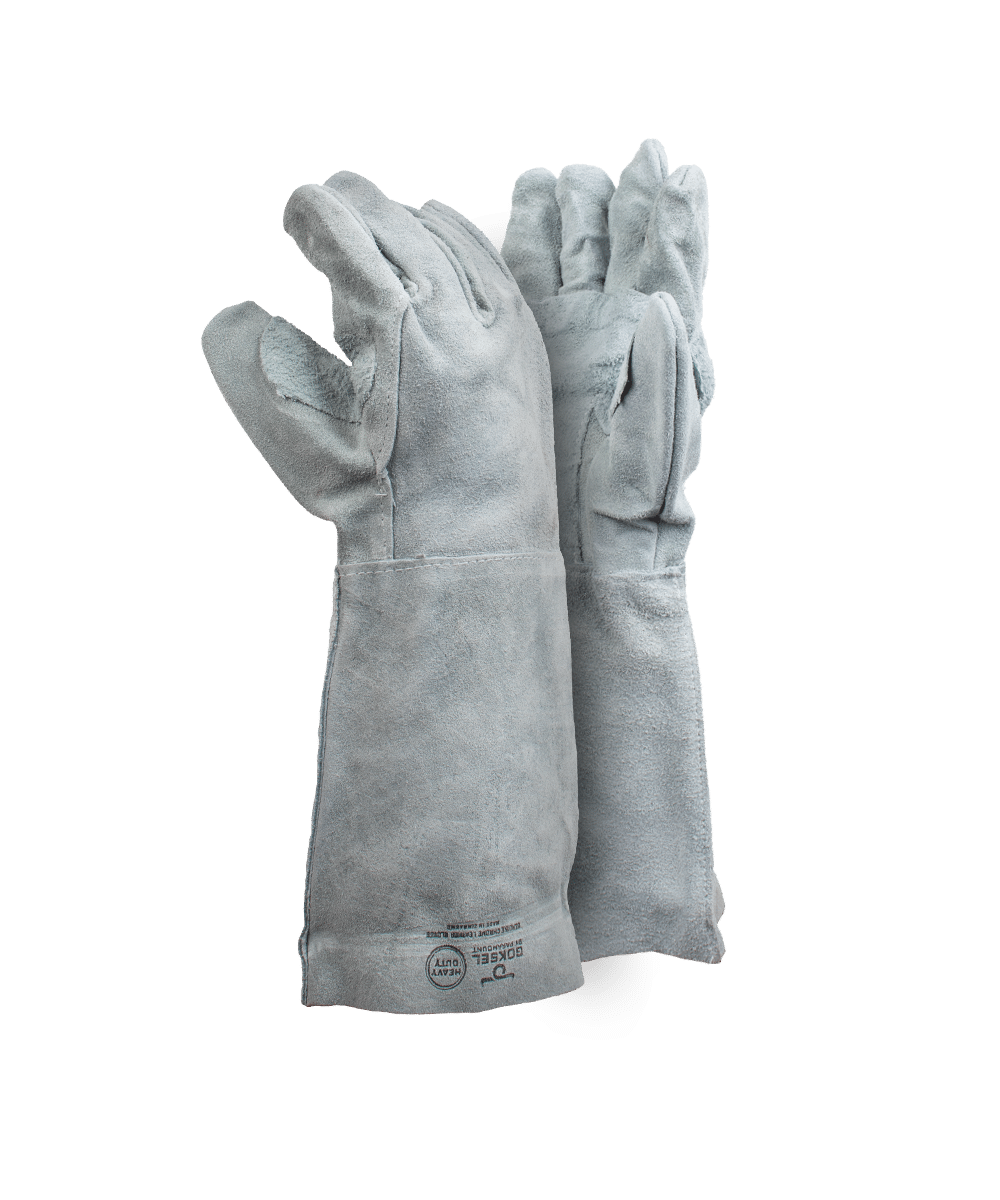 Premium Chrome Leather Gloves – 20cm Cuff