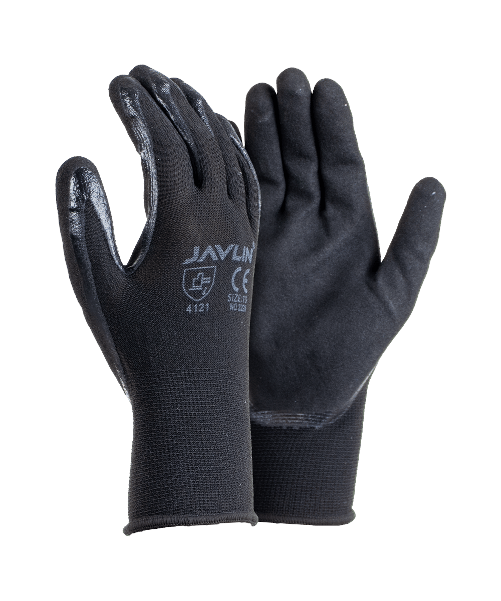 Double Dipped Palm Coated Nitrile Flexi Gloves - Javlin