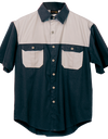 Two Tone Bush Safari Shirt short sleeve