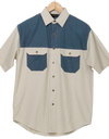 Two Tone Bush Safari Shirt short sleeve