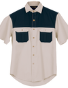 Two Tone Bush Safari Shirt short sleeve