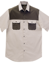 Two Tone Bush Safari Shirt short sleeve