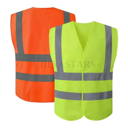 Lime Velcro Close reflective vest (No Zip)