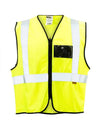 Budget reflective vest with ID pouch and Zip