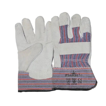 Candy Stripe Chrome Leather Gloves