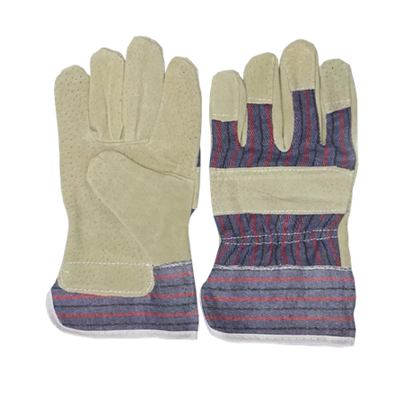 Candy Stripe Pig Skin Gloves