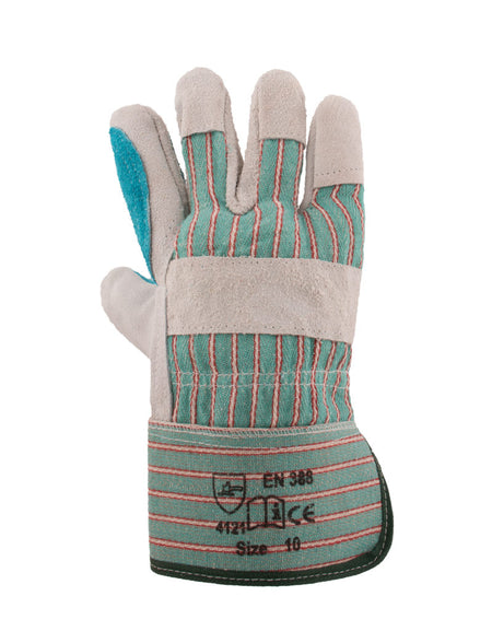 REBEL Tru Touch Leather Rigger Candy-Striped Gloves