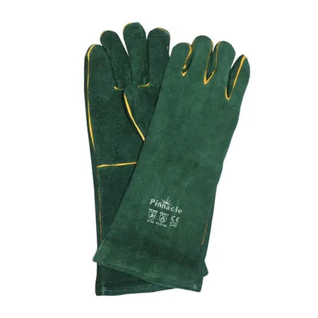 Green Welding Gloves Elbow length