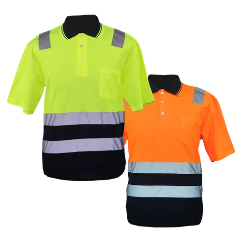 Two-Tone High Visibility (Hi-Viz) Golf Shirts