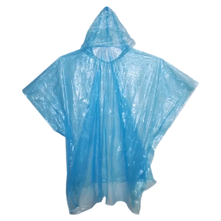 Emergency Rain Poncho with Hood