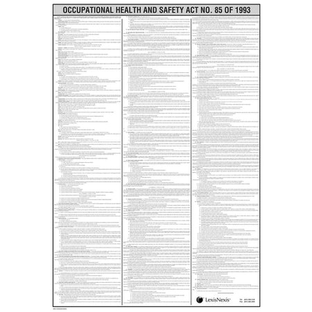 Occupational Health and Safety ACT 1993 Latest edition  Poster A1 (Bilingual)