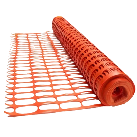 Orange Barricade fence netting HDPE