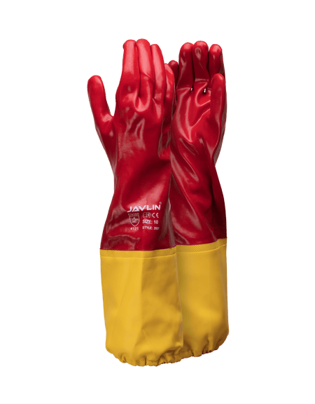 Javlin PVC Shoulder Length Gloves With Extension Cuff