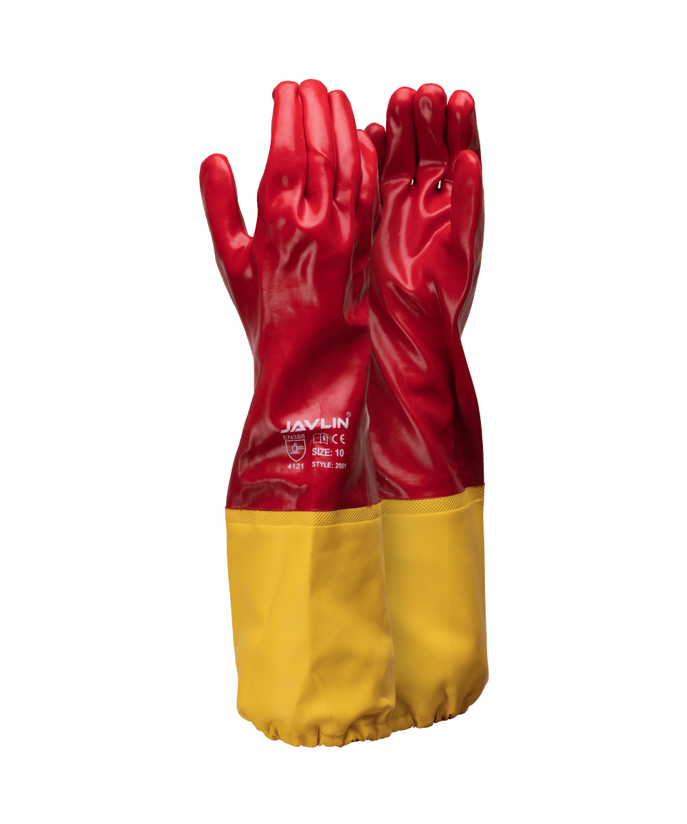 Javlin PVC Shoulder Length Gloves With Extension Cuff