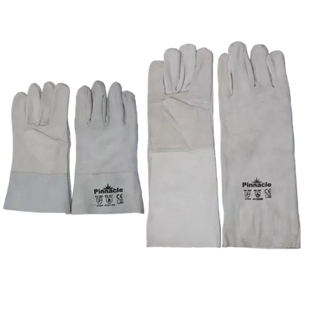 Chrome Leather Apron Palm Wrist Length Gloves