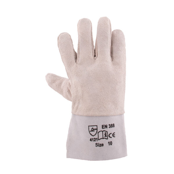 REBEL Tru Touch Chrome Leather Gloves Wrist Length