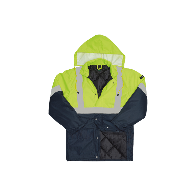 Hi-Vis Two Tone Freezer Jacket - Javlin – Health & Safety Shopping