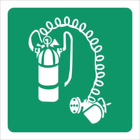 Breathing apparatus sign SABS - GA24