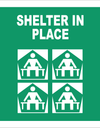 Shelter in place sign SABS - GA25