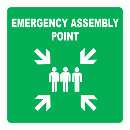 Emergency assembly point sign SABS - GA26
