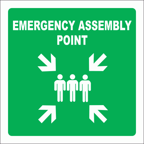 Emergency assembly point sign SABS - GA26