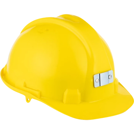 Hard Hat with Metal Clamp in Assorted Colors