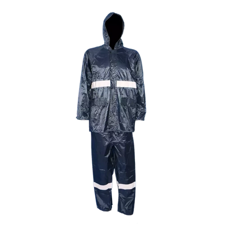 Rain suit with reflective tape - Oxford Rubberised