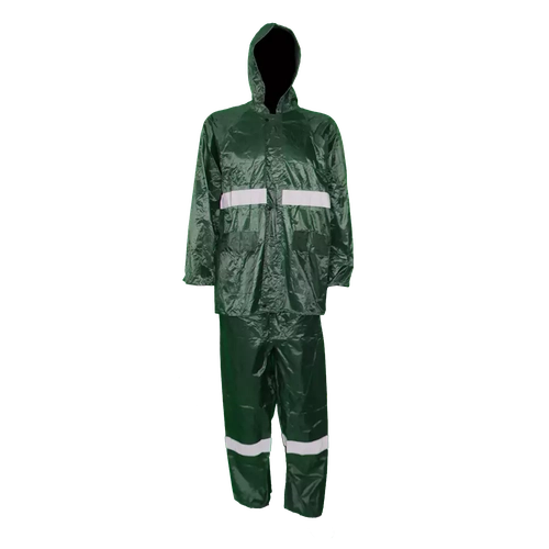 PVC Rubberised Rainsuit with Reflective Tape – Health & Safety Shopping