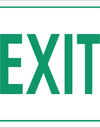 Green Exit sign SABS - GA33