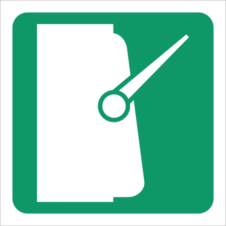 Main electrical switch sign SABS - GA34