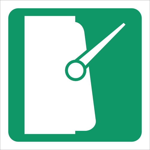 Main electrical switch sign SABS - GA34