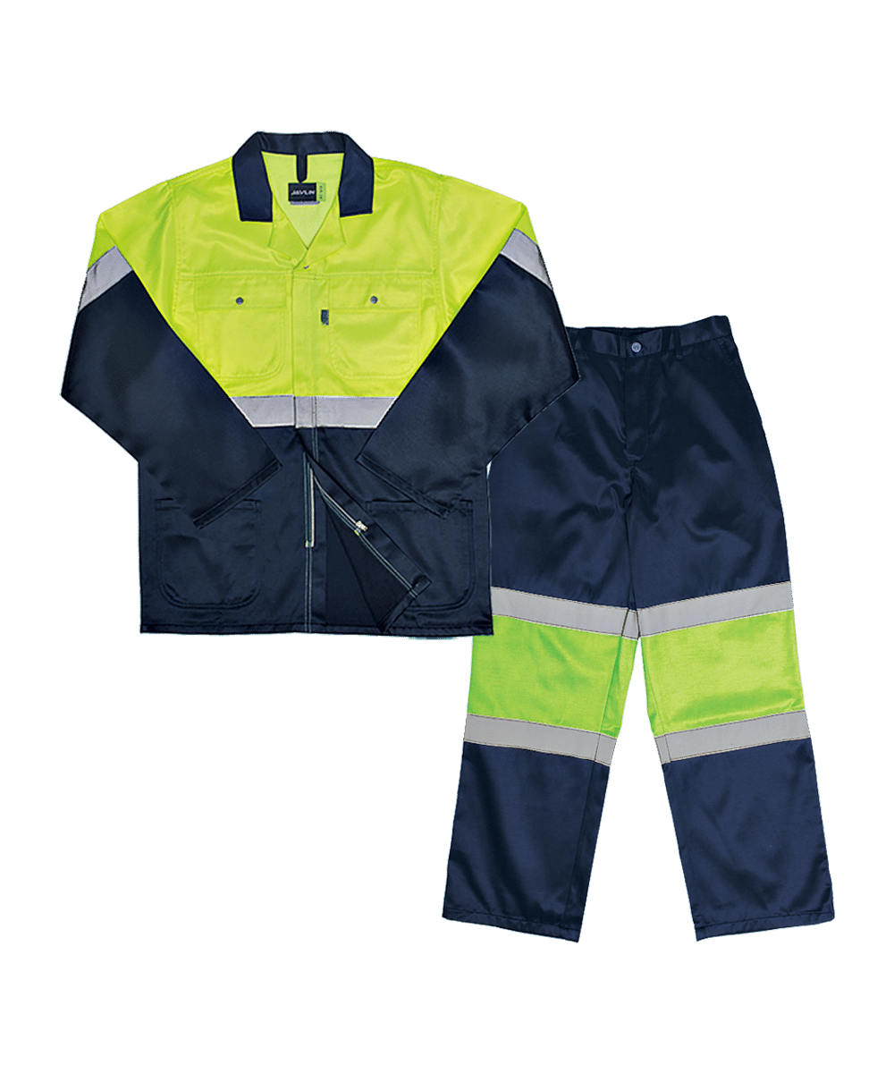 Javlin Hi-Vis Two Tone Conti Suit SABS Specification