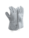 Chrome Leather Double Palm Gloves – 6cm Cuff
