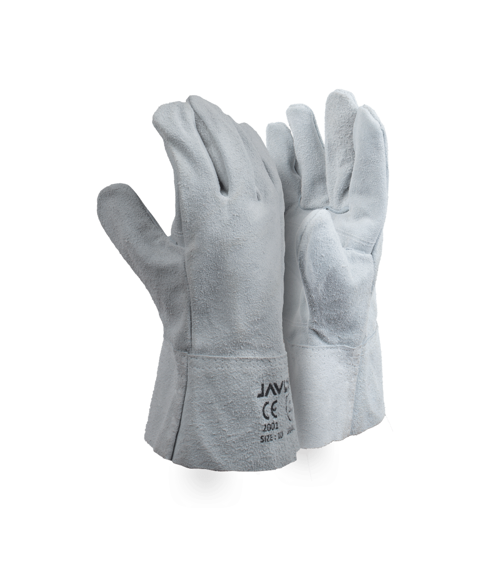 Chrome Leather Double Palm Gloves – 6cm Cuff