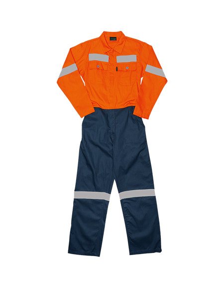 J54 Reflective Two Tone Boiler Suit - Javlin
