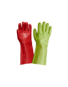 Red Left & Green Right PVC Reinforced Miner’s Gloves – 35cm
