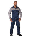 Two tone Grey and Navy Polycotton Contisuit 65/35