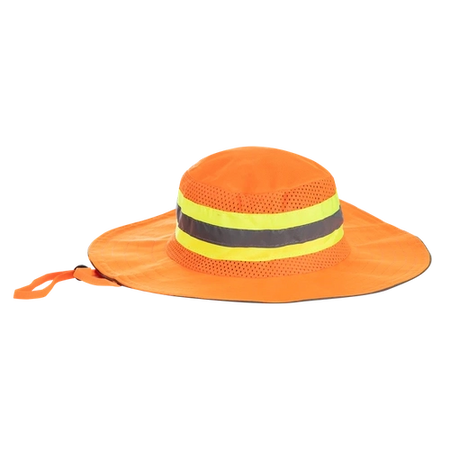 Brimmed Hats with Reflective Tape