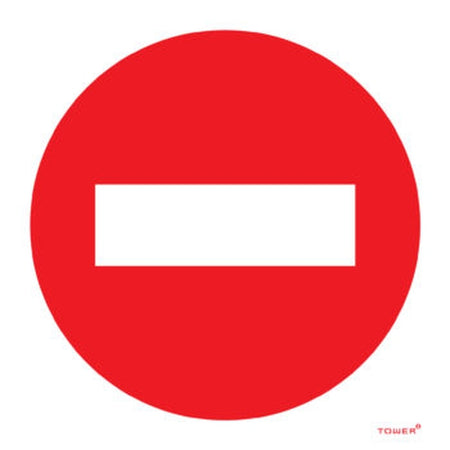 No Entry road works sign
