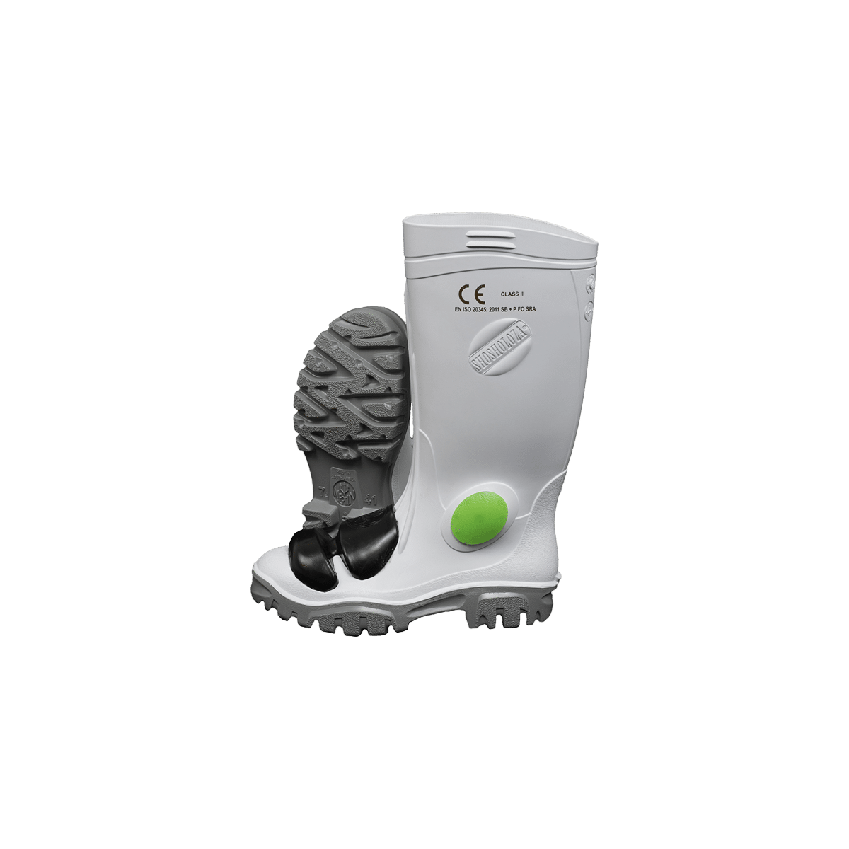 Neptun White Knee Length Heavy Duty Metaguard Steel Toe & Midsole Gumb ...