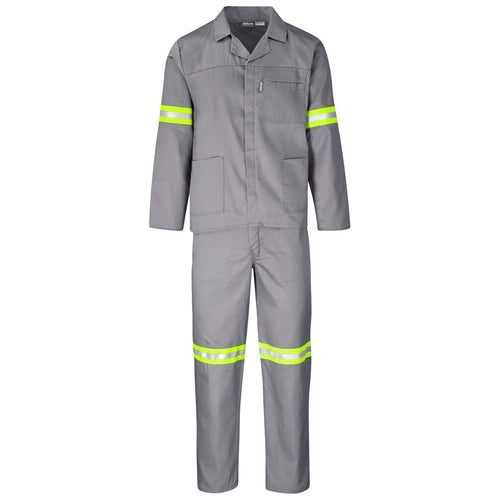 Polycotton worksuits with reflective tape - Assorted Colours