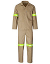 Assorted Colours Polycotton Conti suits Work suits 2-piece with reflective tape R225 (Up to size 44)