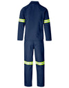 Assorted Colours Polycotton Conti suits Work suits 2-piece with reflective tape R225 (Up to size 44)