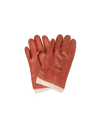 PVC Mediumweight Red/Brown Knit Wrist Gloves