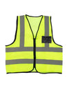 Reflective Vest with Zip and ID Pouch Contractor Vest